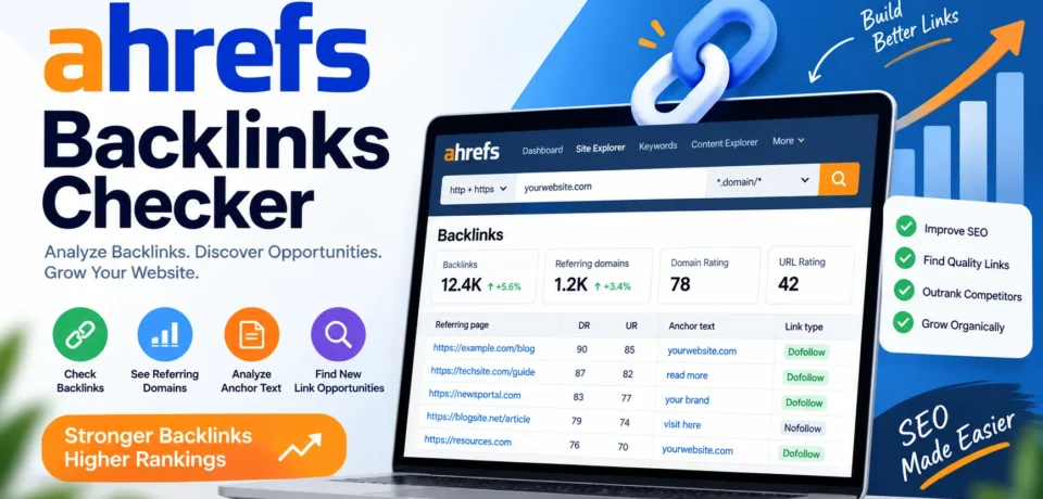 ahrefs backlinks checker