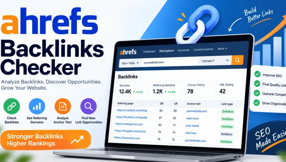 ahrefs backlinks checker