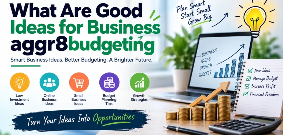 what are good ideas for business aggr8budgeting